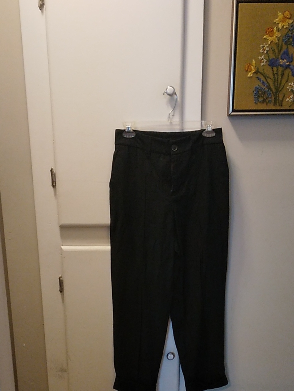 a new day Women's Black Cuffed Dress Pants